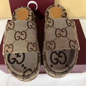 Gucci Angelina Platform Slide Sandals Cushion